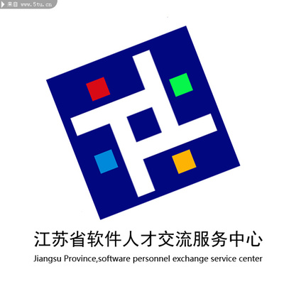 软件公司标志设计--30度角倾斜